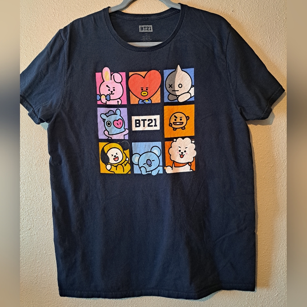 BT21 Black Shirt Size L